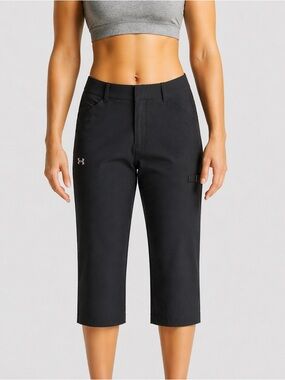 Under Armour Relaxed Fit Nylon Tactical Capris, Black size 4